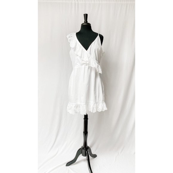 Revolve Lovers + Friends Kate White Eyelet Dress - Picture 3 of 8